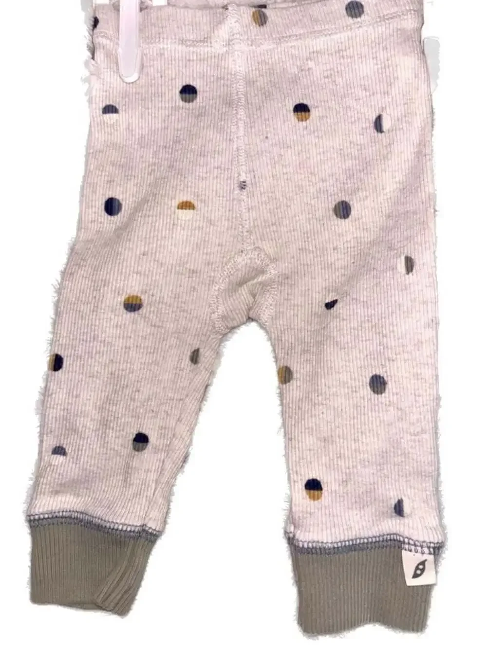 Easy-Peasy Baby Ribbed Lap Shoulder Bodysuit & Legging Outfit 2-Piece Set 0-3M